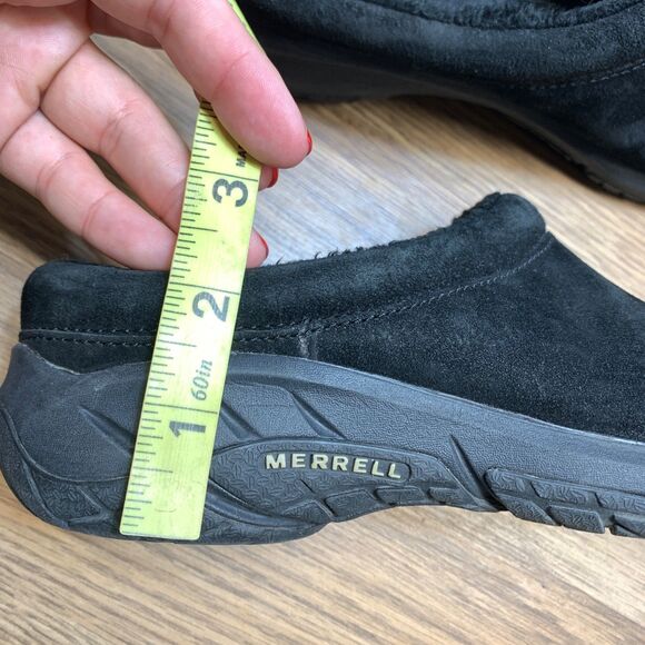 Merrell Encore Nova Crystal Slip On Clog Suede Black Leather J46830 Women Sz 6 - Picture 9 of 10